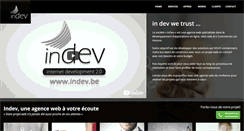 Desktop Screenshot of indev.be